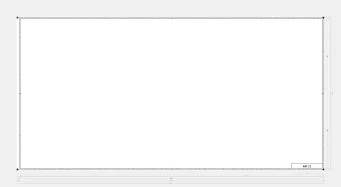 DIN A0.00 template vector illustration