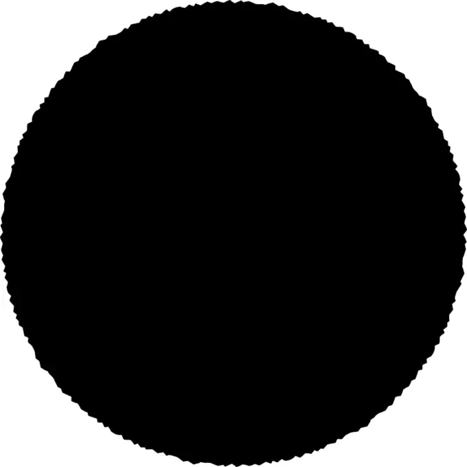 Roughcut black circle vector graphics