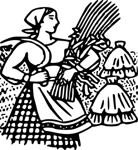 Belarus farmer vector clip art