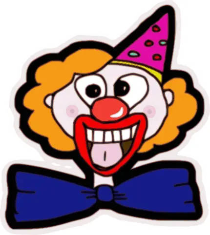 Happy clown face vector image