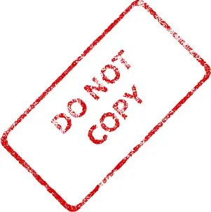 Red "Do not copy" Stamp vector image
