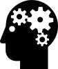 Mental health icon vector clip art