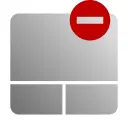 Grayscale touchpad disable icon vector clip art