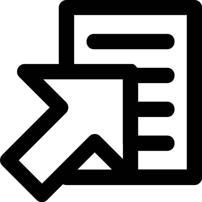 Vector illustration of external link icon