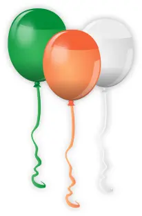 Vector image of balloons for St. Patrick Day celebration