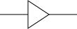 Vector image of "buffer" electronic logic symbol