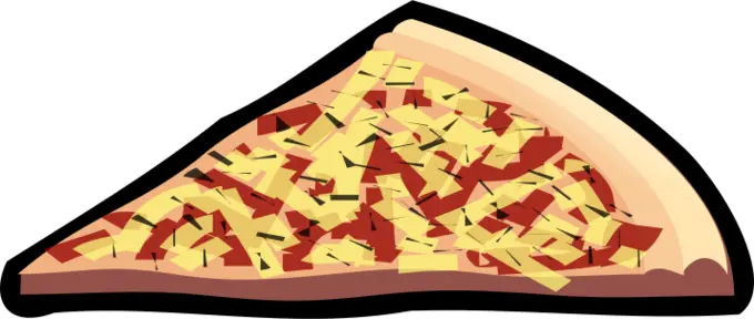 Capricciosa pizza vector clip art