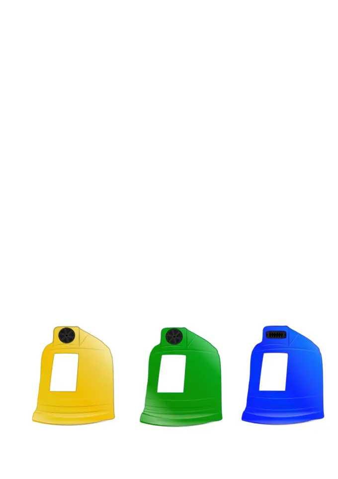 Selection of recycling containers vector image