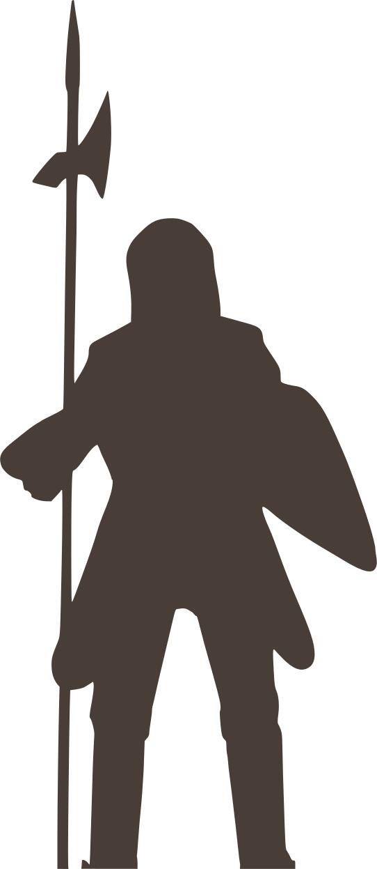 Knight silhouette vector image
