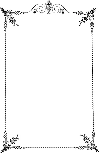 Vector clip art of elegant decorated notice board