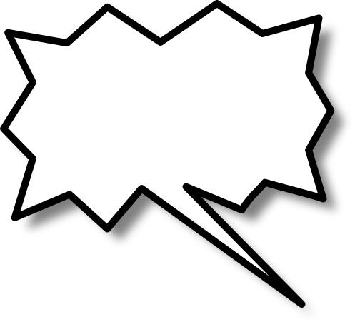 Segmented speech callout direction right vector image