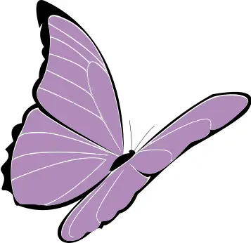 Violet butterfly vector clip art
