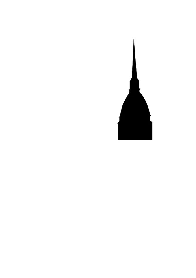 Silhouette vector image of Mole Antonelliana