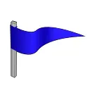 Simple flag on a pole vector