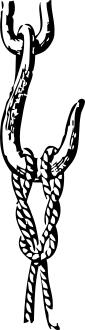 Catspaw marine hook vector image