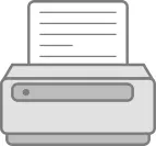 Simple printer vector icon