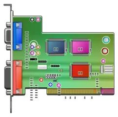 Vector graphics of an audio card