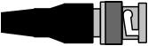 BNC male plug vector image