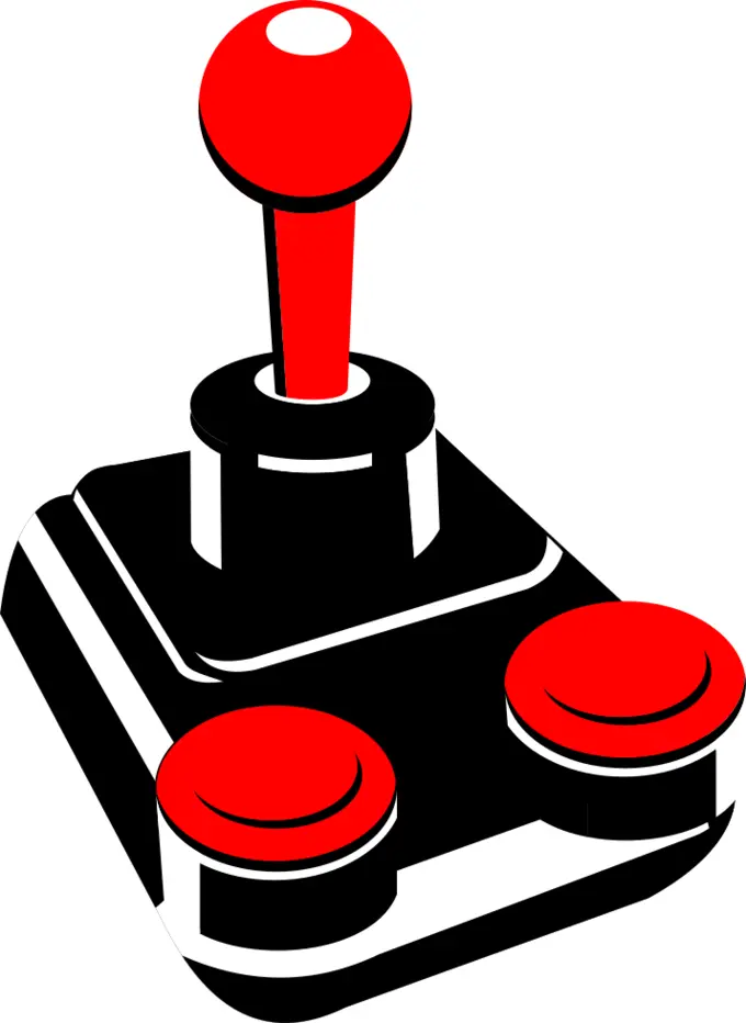 Video game joystick vector drawing