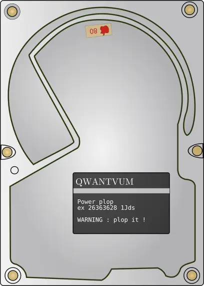 Hard disc drive vector illustration