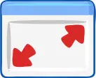 Computer windows maximize icon vector image