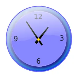 Analog clock vector graphics