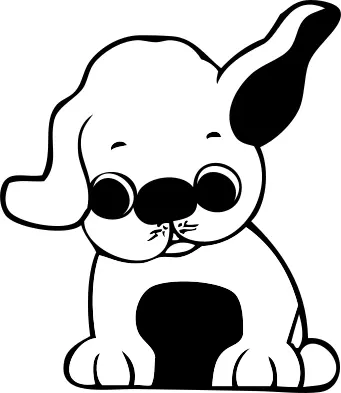 Puppy vector image