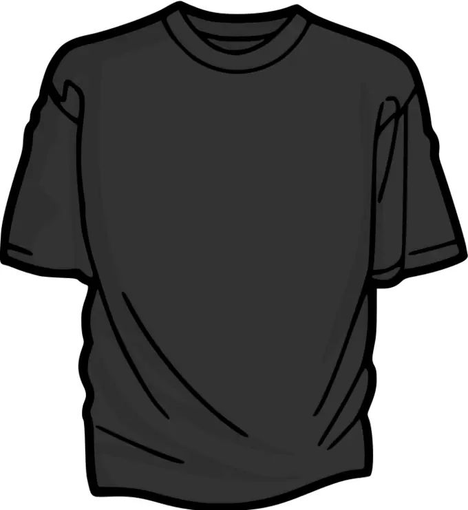 Gray t-shirt vector image