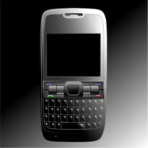 BlackBerry mobile phone vector image