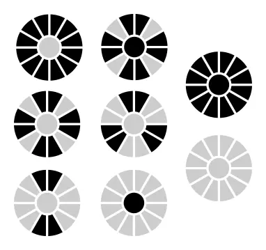 Digital dice collection vector image