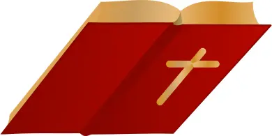 Bible open vector image