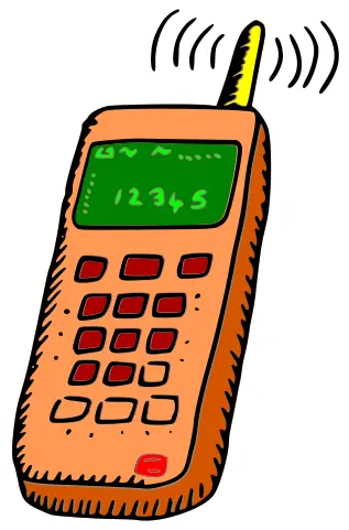 Vector clip art of mobile phone