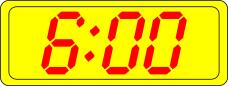 Digital clock display vector illustration