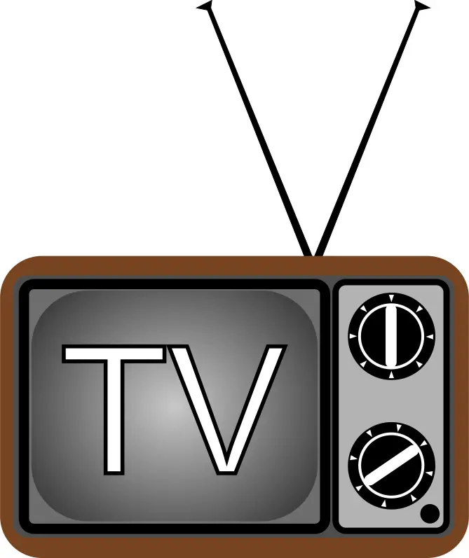 Old TV set vector illustration