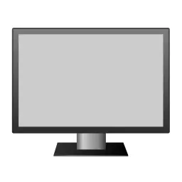 LCD television vector drawing