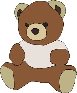 Teddy bear vector image