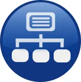 Network vector icon image
