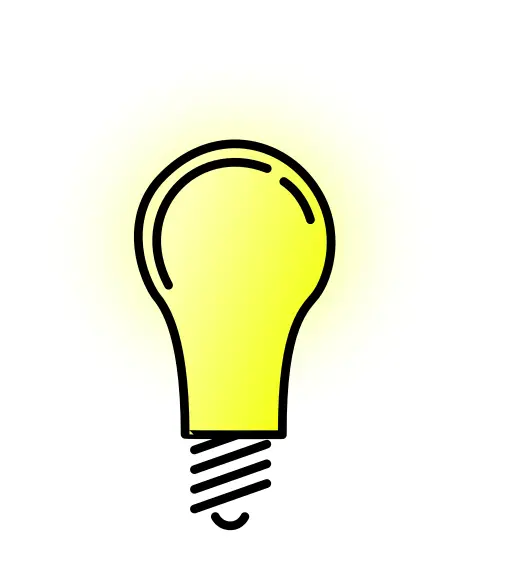 Bright lightbulb vector image