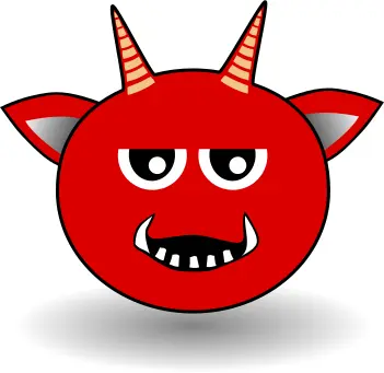 Little Red Devil cartoon vector image