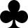 Playing card club sign