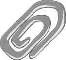 Vector image of paper clip