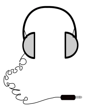 Vector graphics of headphones