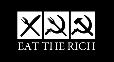 Eat the rich vector image