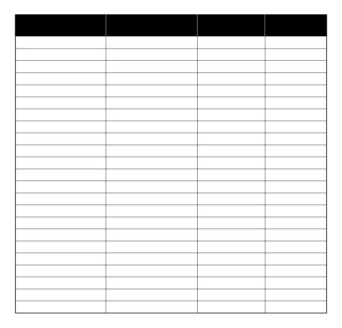 Blank spreadsheet vector graphics