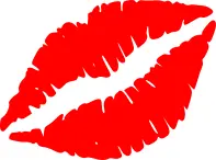Vector image of lips