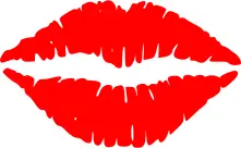Vector clip art of lips
