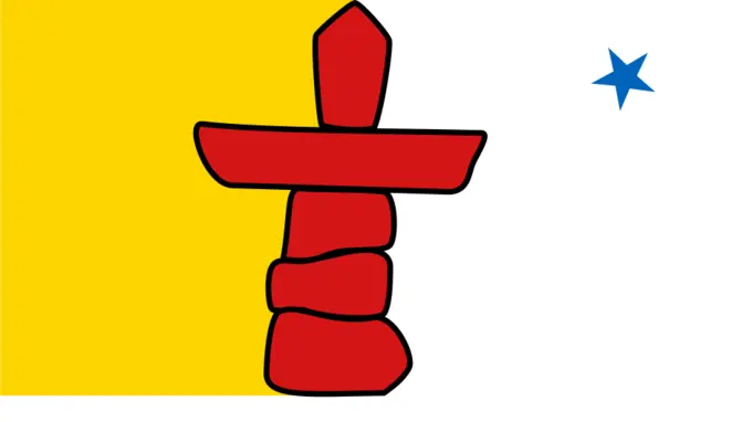 Flag of Nunavut clip art