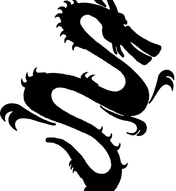 Dragon zodiac vector sign