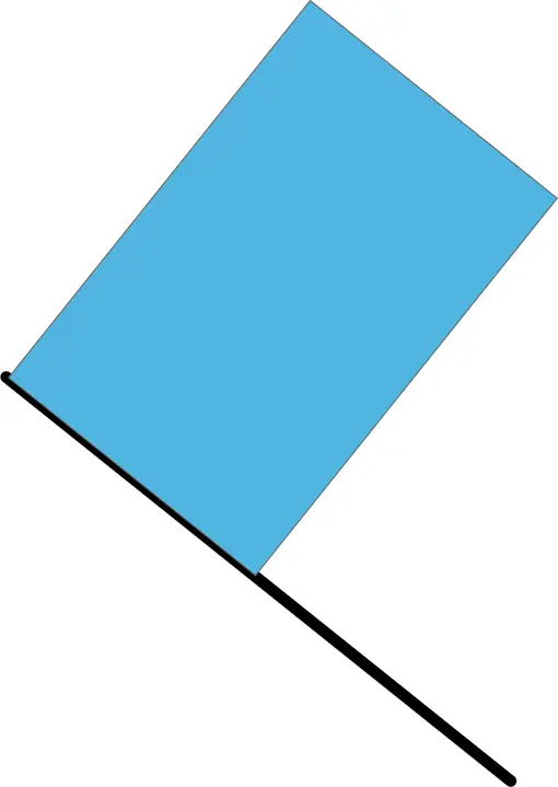 Blue flag vector illustration