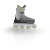 Rollerblade vector drawing